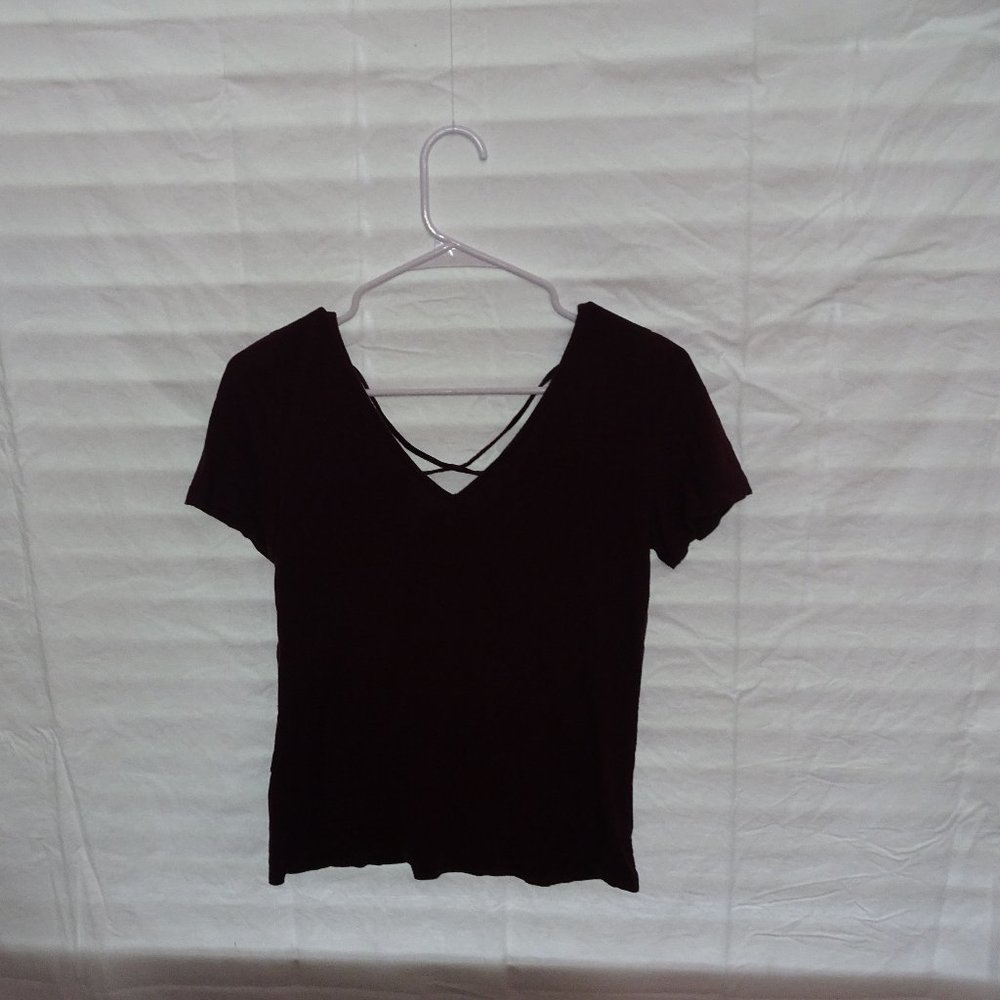 Cross back shirt